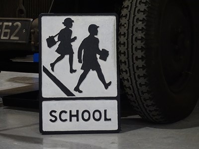 Lot 16 - Reproduction school crossing sign