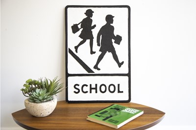 Lot 16 - Reproduction school crossing sign
