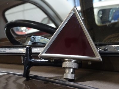Lot 25 - Vintage nickel plated diamond shaped rear car light.