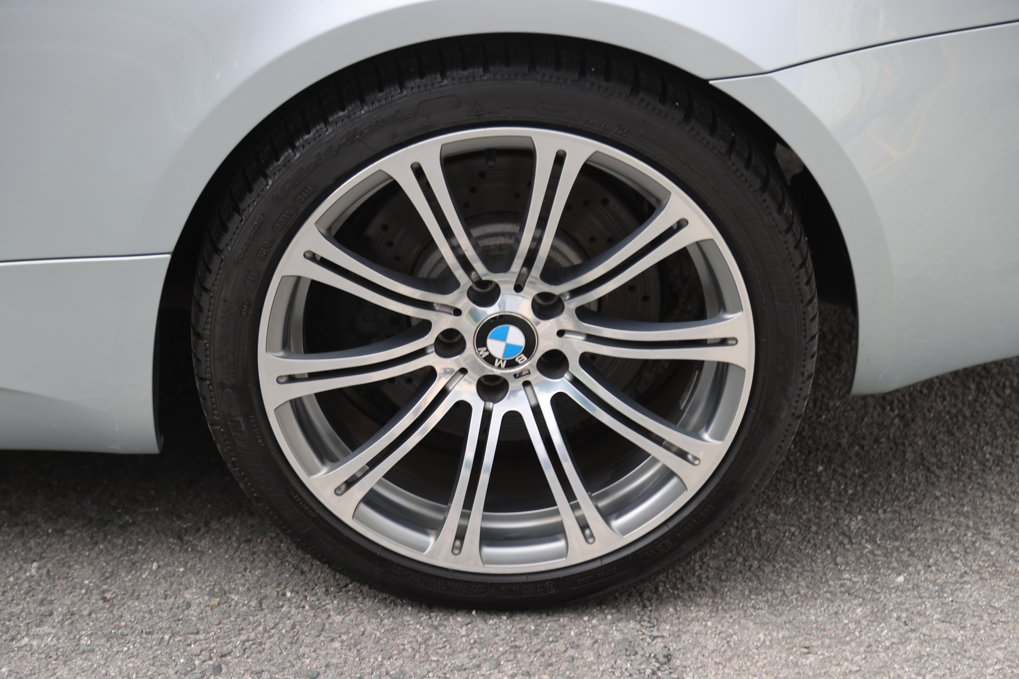SHW Performance Cross-Drilled Lightweight Right Rear Brake Rotors - BMW M3 4.0L 08-13 main image 0