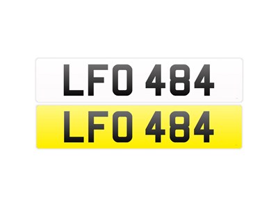 Lot 95 - Registration Number 'LFO 484'