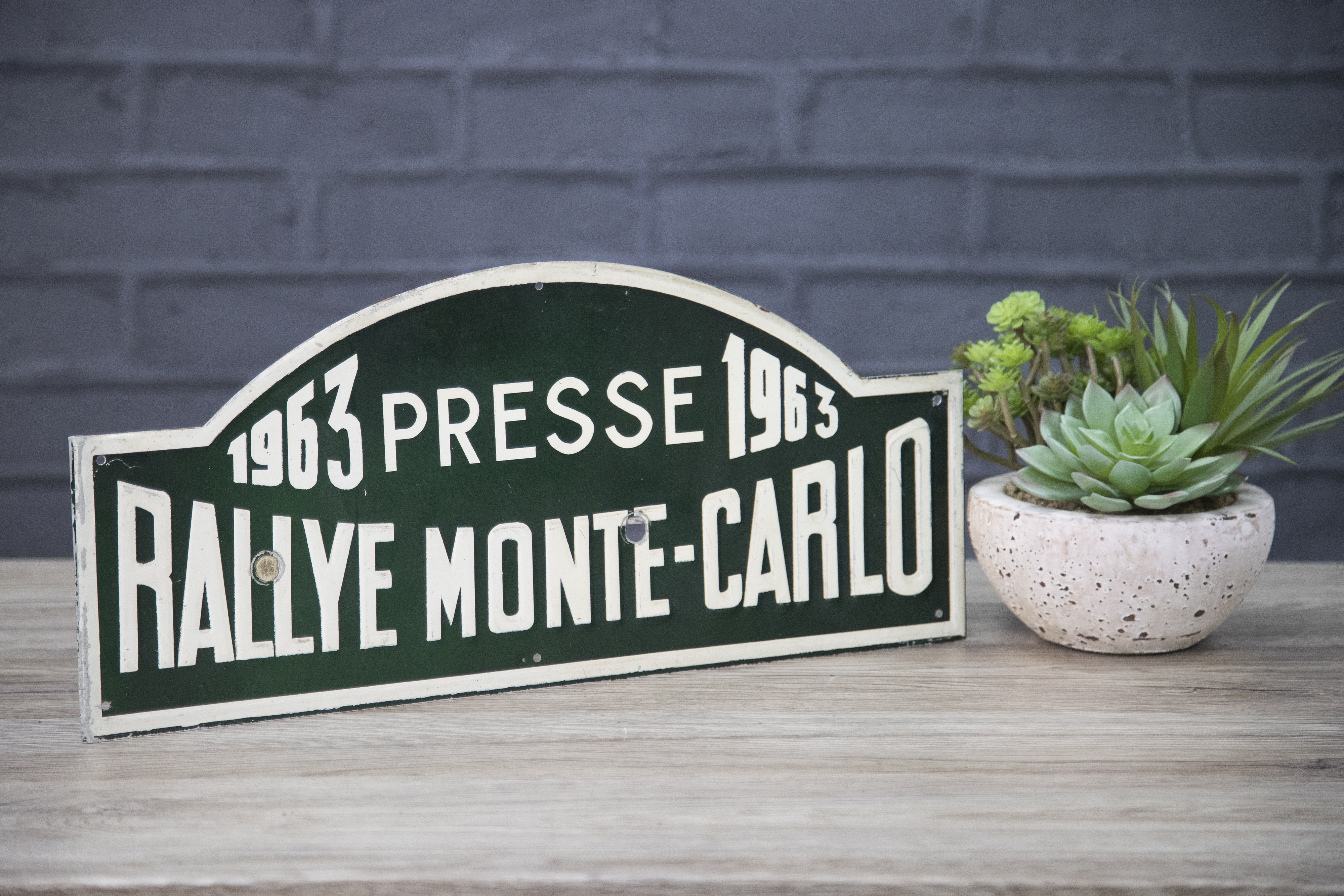 Lot 50 - 1963 Monte Carlo Rally Plaque