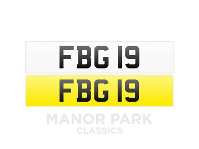 Lot 96 - Registration Number 'FBG 19'