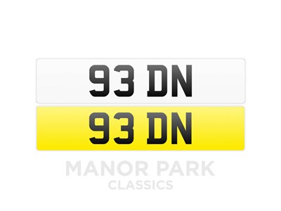 Lot 98 - Registration Number '93 DN'