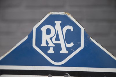 Lot 16 - Original RAC School Sign by Bruton Palmers Green, London