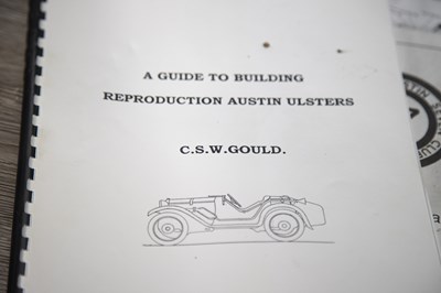 Lot 29 - Instructions on How to build a Reproduction Austin 7 Ulster