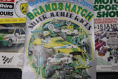 Lot 21 - Three Period Posters Advertising The BRSCC Motoring Show, Esso Willhigher Race, Brands Hatch Silver Jubilee Race