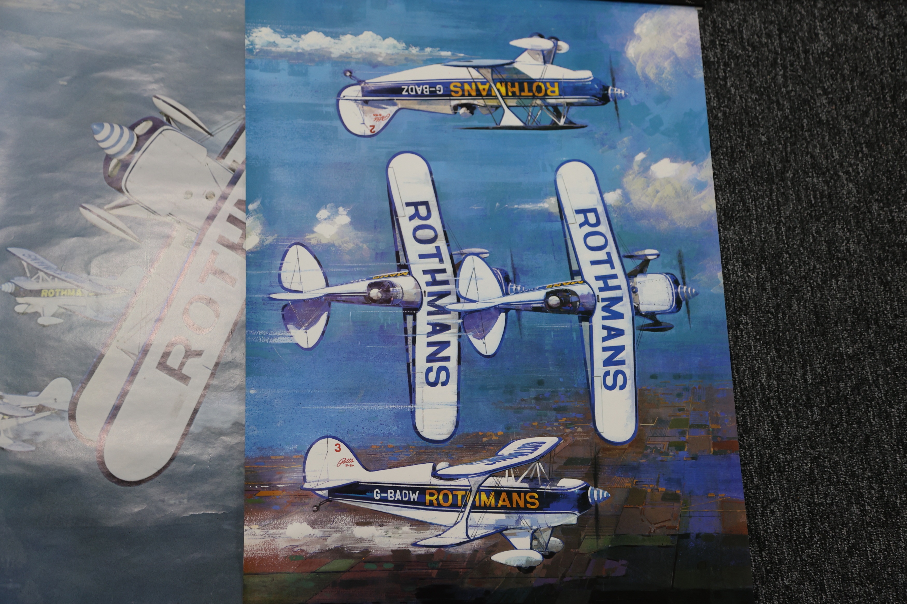 Lot 57 - Four Posters Advertising Rothmans Aerobatic