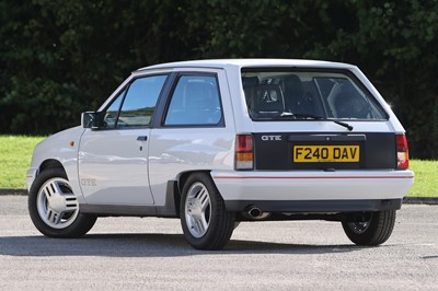 Lot 65 - 1989 Vauxhall Nova GTE