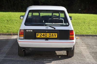 Lot 65 - 1989 Vauxhall Nova GTE