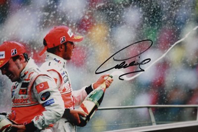 Lot 64 - A Signed Photograph of Lewis Hamilton