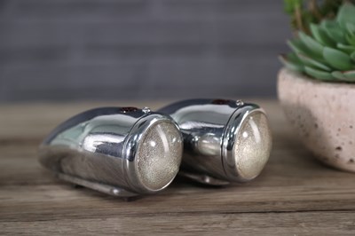 Lot 44 - Pair Lucas P 1170 Side Lights With Red Tell Tale