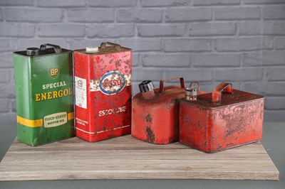 Lot 31 - Two 5 Litre Oil Cans and Two Petrol Cans