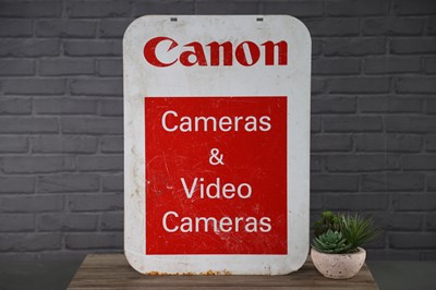 Lot 32 - Champion Plugs No Smoking Sign and Canon Camera Sign