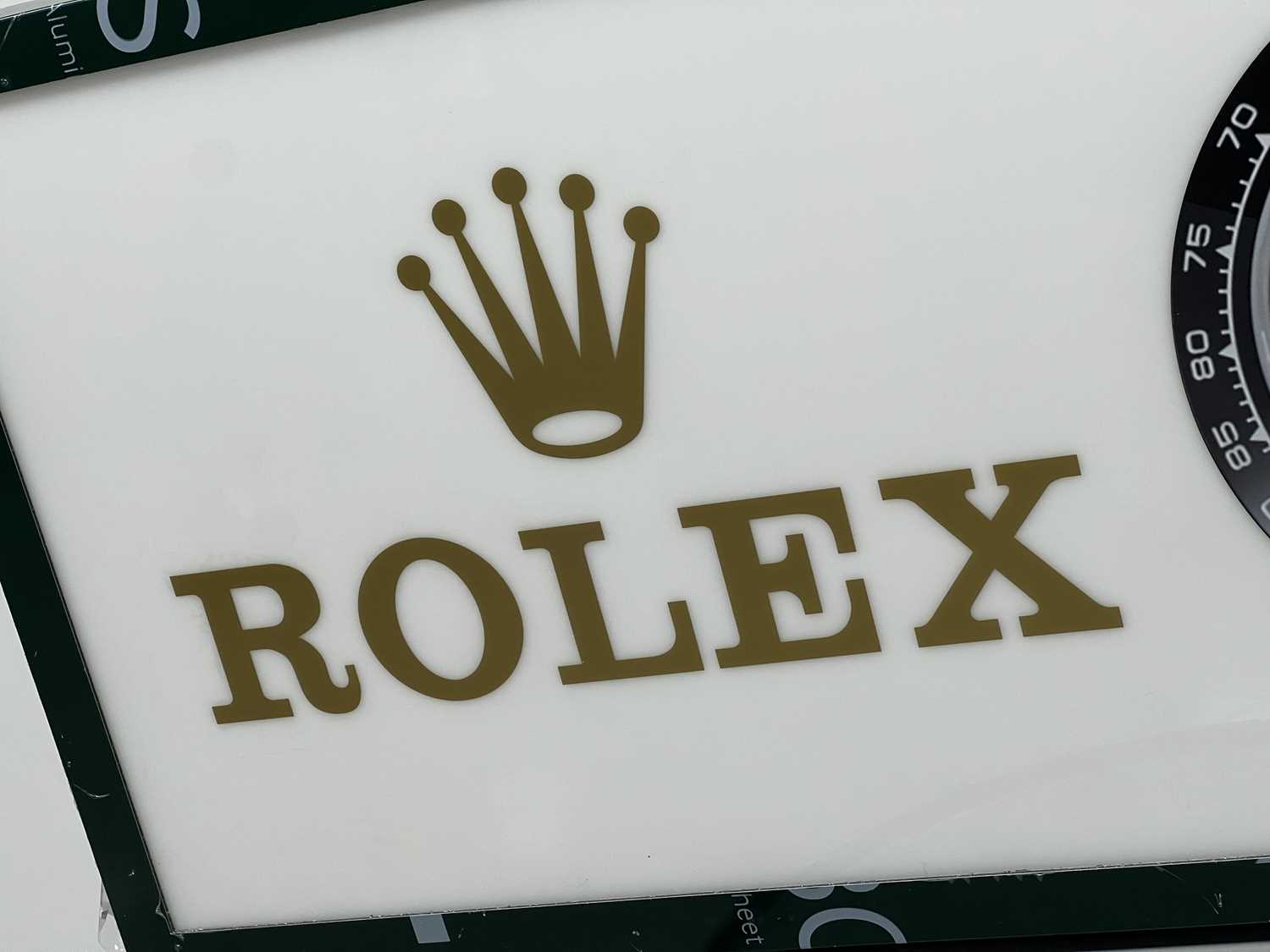Lot 3 - Rolex-style Light Up Wall Art