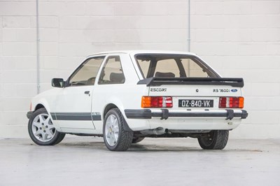 Lot 91 - 1983 Ford Escort RS 1600i