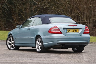 Lot 2003 Mercedes-Benz CLK 320 Elegance Convertible