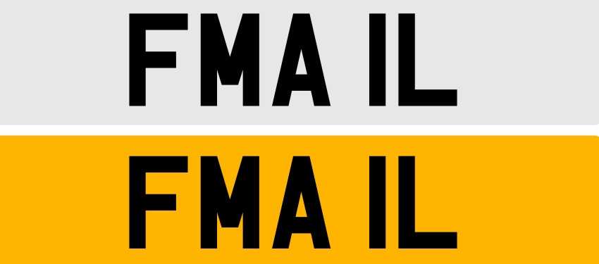 Lot 24 - FMA 1L Cherished Numberplate