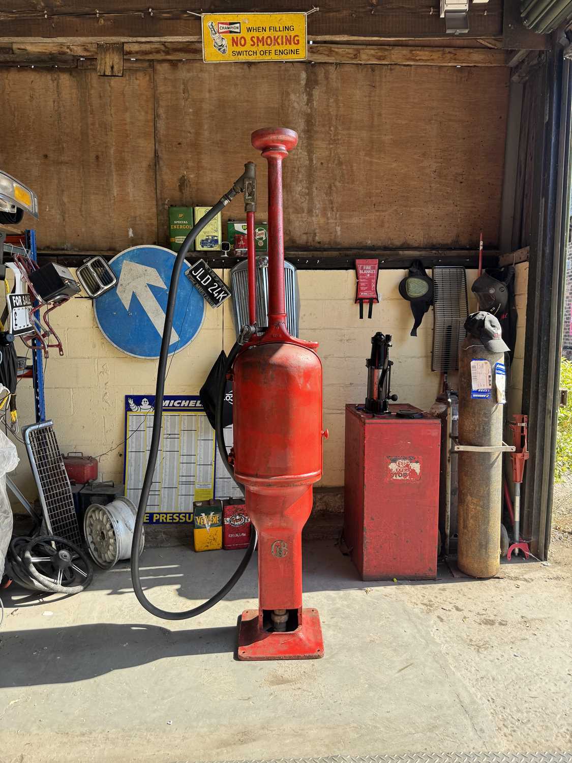 Lot 7 - Gilbert & Barker “fat lady’ Hand Crank Fuel Pump