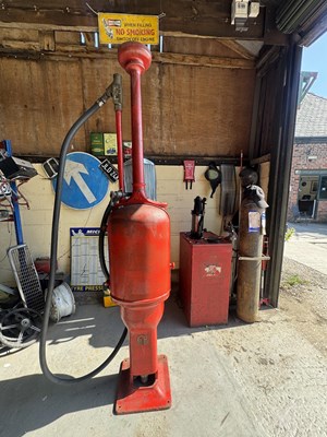 Lot 7 - Gilbert & Barker “fat lady’ Hand Crank Fuel Pump