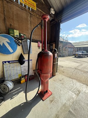 Lot 7 - Gilbert & Barker “fat lady’ Hand Crank Fuel Pump