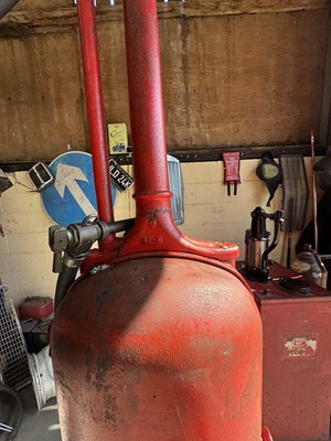 Lot 7 - Gilbert & Barker “fat lady’ Hand Crank Fuel Pump
