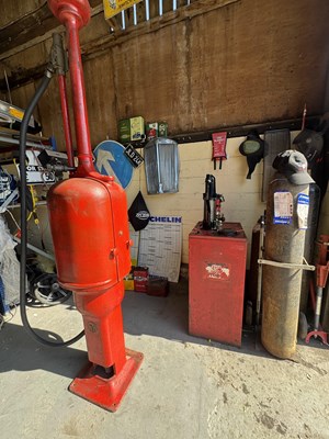 Lot 7 - Gilbert & Barker “fat lady’ Hand Crank Fuel Pump