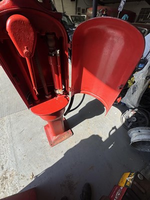 Lot 7 - Gilbert & Barker “fat lady’ Hand Crank Fuel Pump