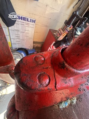 Lot 7 - Gilbert & Barker “fat lady’ Hand Crank Fuel Pump