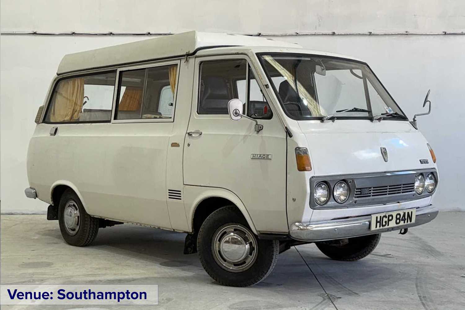 Lot 150 - 1975 Toyota Hi-Ace Motor Caravan