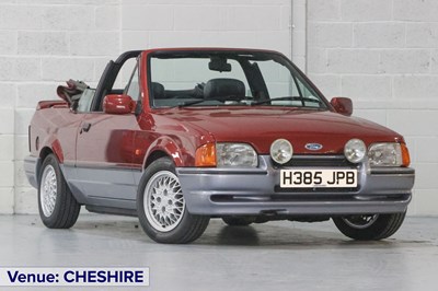 Lot 1990 Ford Escort XR3i Cabriolet