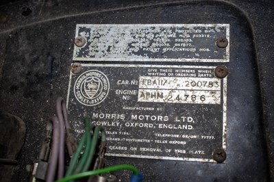 Lot 139 - 1956 Morris Minor