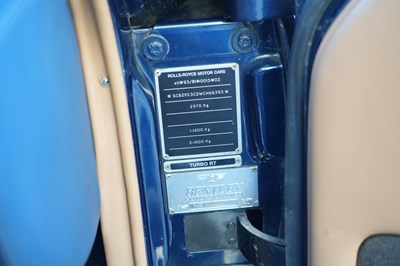 Lot 1998 Bentley Turbo RT