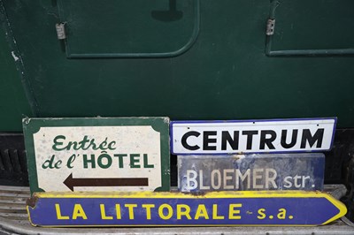 Lot 1 - A collection of four French signs