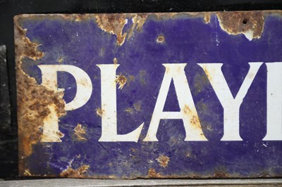 Lot 4 - Players and Drumhead single sided enamel cigarette signs