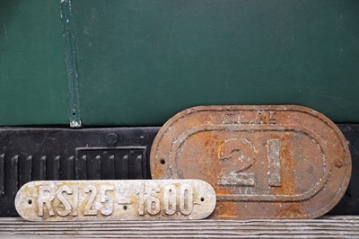 Lot 2 - A pair of oval railway signs