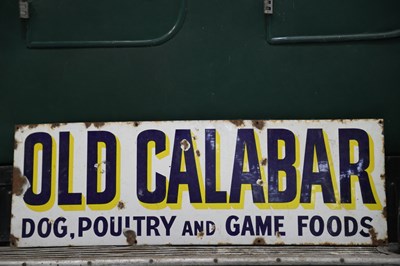 Lot 5 - ATCOST and Old Calabar single sided enamel signs