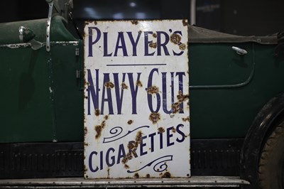 Lot 7 - Large Players Navy Cut Cigarettes single sided enamel sign